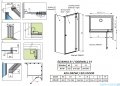 Radaway Essenza 8 Gold Kdj kabina 80x70cm prawa złoty połysk/szkło przejrzyste 10480512-01-01R/10470237-09-01R/10113070-01-01