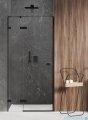 New Trendy Avexa Black drzwi wnękowe 110x200 cm przejrzyste lewe EXK-1552