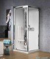 Novellini Glax 3 GF80 kabina z hydromasażem 80x80 chrom GL3GF80T1F-1K