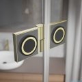Radaway Essenza Pro Brushed Gold Kdj kabina 120x75cm lewa szczotkowane złoto 10097120-99-01L/10098075-01-01