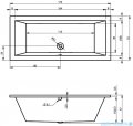 Riho Lusso wanna prostokątna 170x75cm nogi+syfon Viega BA18/01U/495121