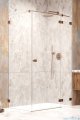 Radaway Essenza Pro  Brushed Copper Kdj kabina 80x75cm prawa szczotkowana miedź 10097080-93-01R/10098075-01-01
