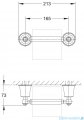 Omnires Art Line uchwyt na papier brąz antyczny AL53510BR