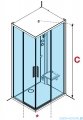 Novellini Glax 1 2.0 kabina standard 100x80 prawa czarna G21A198DTF-1HH