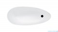 Besco Keya 165x70cm wanna biało-czarna wolnostojąca + syfon klik-klak grafitowy czyszczony od góry #WMD-165KWGR