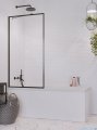 Radaway Idea Black Pnj Frame parawan nawannowy 70cm L/P industrialny, loft