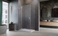 Radaway Essenza Pro Brushed Nickel Kdj kabina 100x80cm lewa szczotkowany nikiel 10097100-91-01L/10098080-01-01