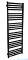 Oltens Vanlig grzejnik łazienkowy 146x50 cm czarny mat 55009300