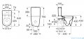 Roca Inspira Round Rimless miska do kompaktu biały mat  A342526620