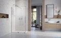 Radaway Furo Kdj Brushed Nickel kabina 110x100cm lewa szczotkowany nikiel 10104572-91-01L/10110530-01-01/10113100-01-01