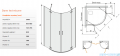Sanplast Free Line II KP4/FREEII kabina asymetryczna 80x90x200 cm przejrzysta 600-261-0120-42-401