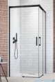 Radaway Idea Black Kdd kabina 70x75cm czarny mat/szkło przejrzyste 387065-54-01L/387066-54-01R