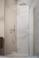 Radaway Essenza Ptj Brushed Gold kabina pięciokątna 100x90cm lewa szkło przejrzyste 1385010-99-01L/1385057-01-01