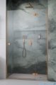 Radaway Essenza 8 Brushed Copper Dwj drzwi wnękowe 90cm prawe szczotkowana miedź/szkło przejrzyste 10480612-01-01R/10460237-93-01R