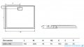 Excellent Zero Brodzik 180X90 prostokątny z pokrywą biały