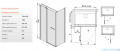 Sanplast kabina narożna prostokątna KNDJ2/PRIII-70x100 70x100x198 cm przejrzyste 600-073-0200-38-401