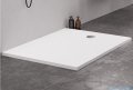 New Trendy Nex brodzik konglomeratowy prostokątny 90x80x3,5 cm biały B-0456