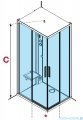 Novellini Glax 1 2.0 kabina z sauna parową 100x70 lewa czarna G21A197SM5-1HH