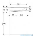 Geberit Selnova Comfort Umywalka bez barier 60cm 502.770.00.7