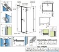 Radaway Arta Kds II kabina 100x80cm lewa szkło przejrzyste 386521-03-01R+1386103-03-01+386110-03-01