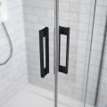 Radaway Idea Black 8 Kdj kabina 100x100cm lewa czarny mat/szkło przejrzyste 10340520-54-01L/10350453-01-01/10360100-01-01R