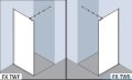 Kermi Filia Xp Ściana Walk-in Wall, stabilizator 45/przezroczyste KermiClean, profile srebrne 100x200cm FXTWG10020VPK