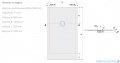 Sanplast Structure Mineral B-M/STRUCTURE brodzik prostokątny 80x150x1,5 cm mat czerni 645-360-0380-59-010