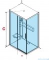 Novellini Glax 2 2.0 kabina masażowo-parowa 120x90 lewa biała G222P299ST5-1UH