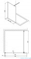 Omnires Marina Kabina prysznicowa typu walk-in 100x200 cm przejrzyste profil czarny DNR10XBLTR