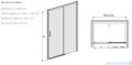 Sanplast Free Zone D2L(P)/FREEZONE drzwi przesuwne 110x190 cm prawe czarny matowy 600-271-3140-59-401