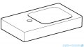 Geberit iCon Umywalka wisząca z powierzchnią odkładczą po lewej stronie 53x31cm 124153000
