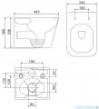 Omnires Fontana podtynkowy zestaw WC z miską + deską wolnoopadającą + przycisk złoty FONTANASETBPGL