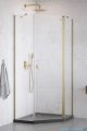 Radaway Nes Brushed Gold Ptj kabina pięciokątna 90x80cm prawa złoto szczotkowane 10052000-99-01R/10052300-99-01