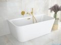 Besco Varya 150x75cm wanna wolnostojąca przyścienna + syfon klik-klak biały #WAS-150-VRB