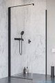 Radaway Nes 8 Black Kdj I kabina 100x100cm lewa czarny mat/szkło przejrzyste 10072100-54-01L/10089100-01-01
