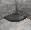 Radaway Doros A Compact Stone  brodzik półokrągły 80x80cm czarny SDRA8080-05-54S