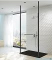 Sanplast Altus PII/ALTIIa kabina walk-in 120x212 cm czarny matowy 600-121-2761-59-401