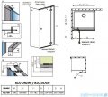 Radaway Essenza New Kdj drzwi 80cm prawe szkło przejrzyste 385043-01-01RRadaway Essenza New Kdj drzwi 80cm prawe szkło przejrzyste 385043-01-01R