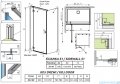 Radaway Essenza Kdj kabina 80x70cm lewa szkło przejrzyste 1385043-01-01L/1384048-01-01