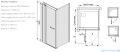 Sanplast Prestige III KNDJ2/PRIII kabina prostokątna 90x100x198 cm czarny matowy 600-073-0290-59-401