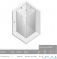 New Trendy New Soleo 100x90x195 cm kabina prostokątna przejrzyste D-0150A/D-0153A