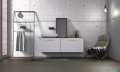 Oristo Skagen szafka z umywalką wisząca 119x50x45 biały mat OR49-SD1S-120-2/UME-AM-120-92-C
