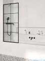 Radaway Modo New Black Pnj Factory parawan nawannowy 70cm  L/P 10006070-54-55, industrialny, loft
