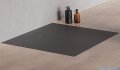 New Trendy Nex Shade brodzik konglomeratowy z strukturą kwadratowy 80x80x3.5 cm antracyt B-0500