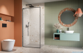 Radaway Modo F SL Black II kabina Walk-in 55x201,6cm lewa Czarna szkło przejrzyste 10419055-54-01L
