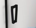SanSwiss Cadura Black Line drzwi wahadłowe 75cm jednoczęściowe prawe z polem stałym czarny mat CA13D0750607