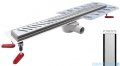 Wiper New Premium Ponente Odpływ liniowy z kołnierzem 70 cm syfon drop 50 mat 500.0171.03.070