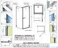 Radaway Arta Kdj I kabina 100x80cm prawa szkło przejrzyste 1386083-03-01R+386020-03-01