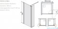 Sanplast Prestige III PR2/PRIII kabina Walk-In z elementem ruchomym 70x198 cm czarny matowy 600-073-1260-59-401