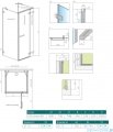 Radaway Euphoria KDJ+S Kabina przyścienna 75x80x75 prawa szkło przejrzyste 383512-01R/383221-01R/383056-01/383034-01